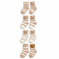 Bear Fuzzy Crew Socks 4-Pair Set US 5-10.5