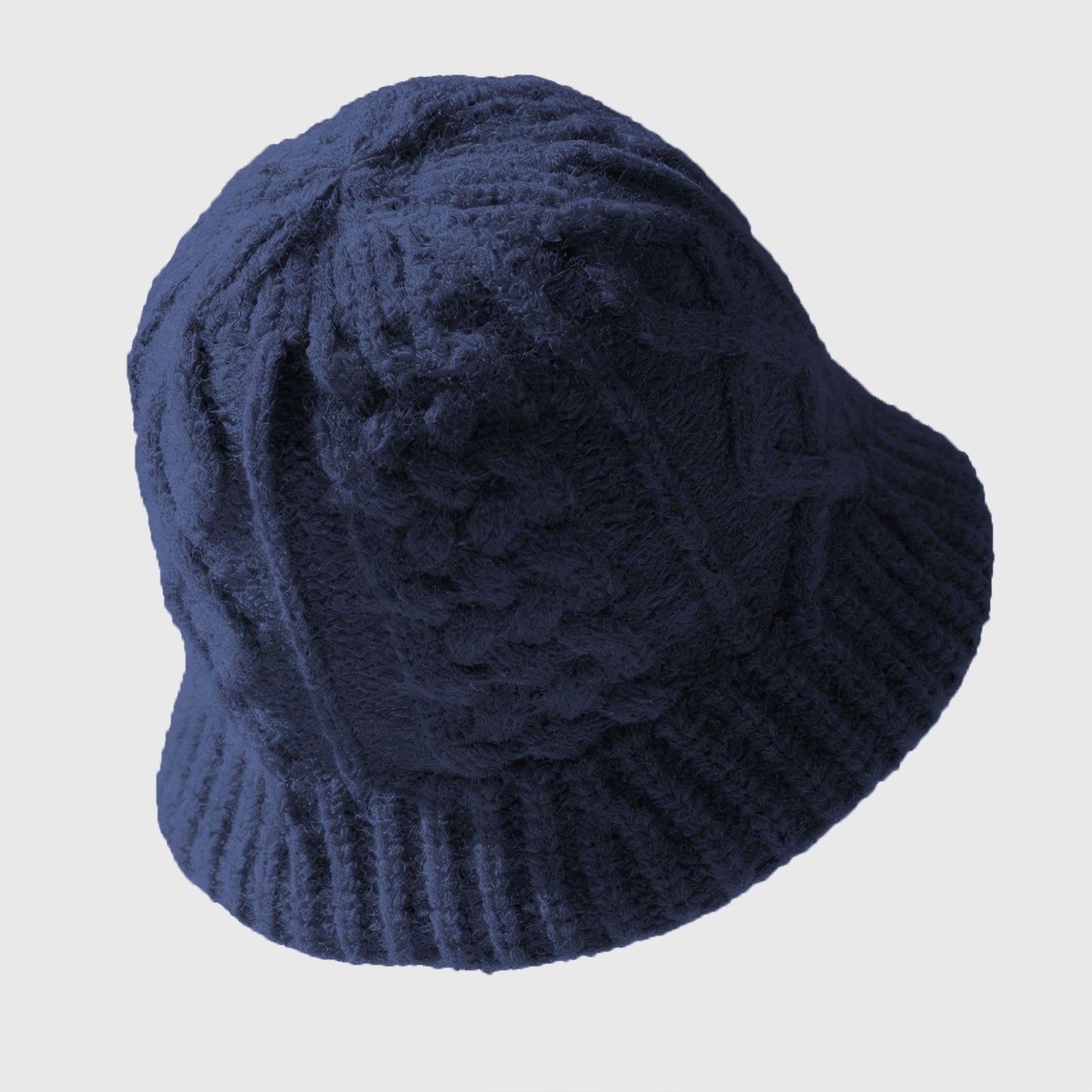 Cable-Knit Bucket Hat - Soft Winter Hat for Casual Daily Wear