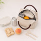 Insulated Striped Lunch Bag Reusable Soft Cooler Tote for Work School Picnic