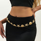 Starfish and Shell Metal Waist Chain Adjustable Beach Body Belt Ocean Style Waist Jewelry