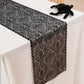 Halloween Black Lace Skull Cutout Table Runner