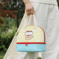 Double Layer Insulated Lunch Bag Large Capacity Cartoon Lunch Tote for School Travel