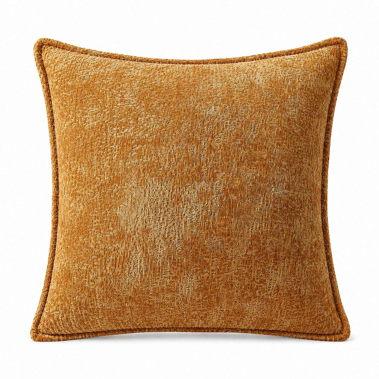 Textured Decorative Throw Pillow Cover Piped Edge Accent Cushion for Sofa Bed Chair