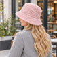 Textured Bucket Hat with Soft Polyester Fabric and Lined Interior