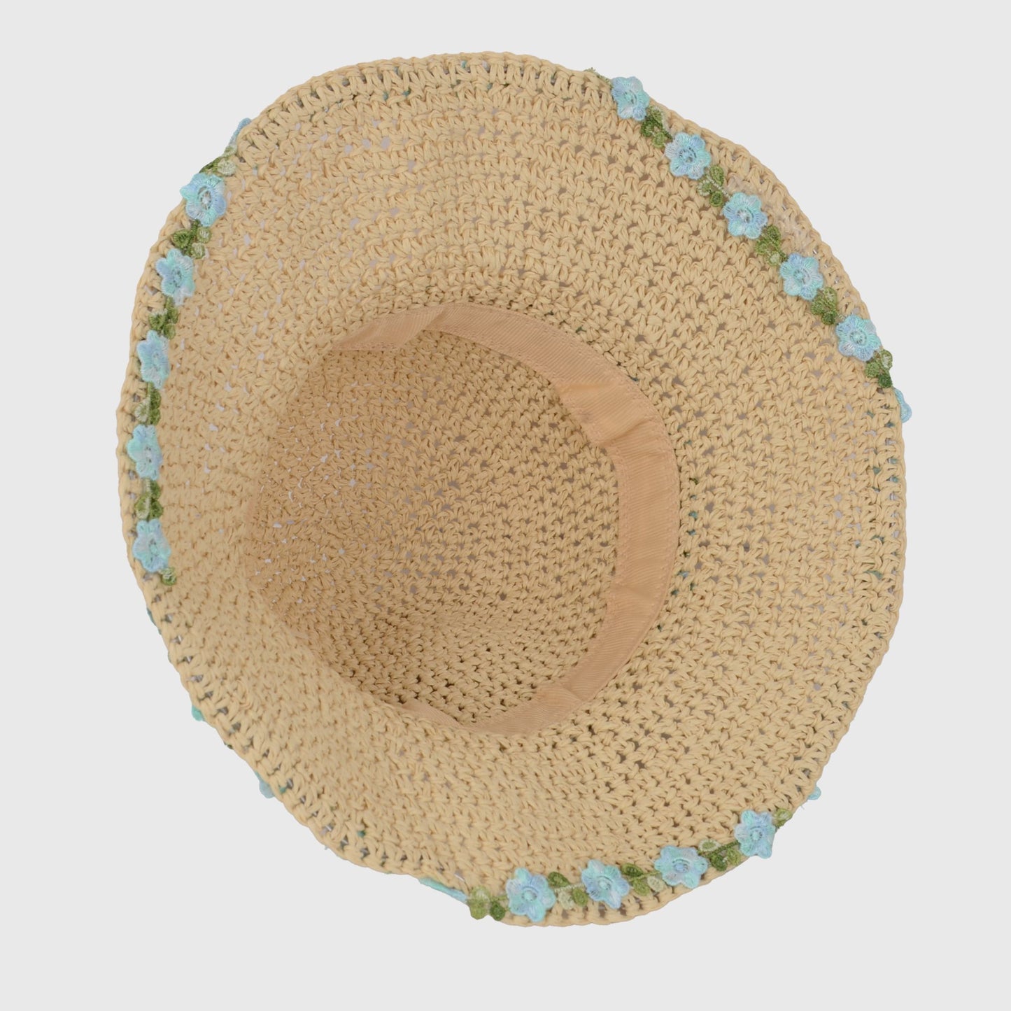 Women's Flower Embellishments Sun Hats Charming Crocheted Straw
