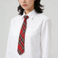 Plaid Pre-Tied Necktie - Stylish Accessory for Casual, Office & School Outfits
