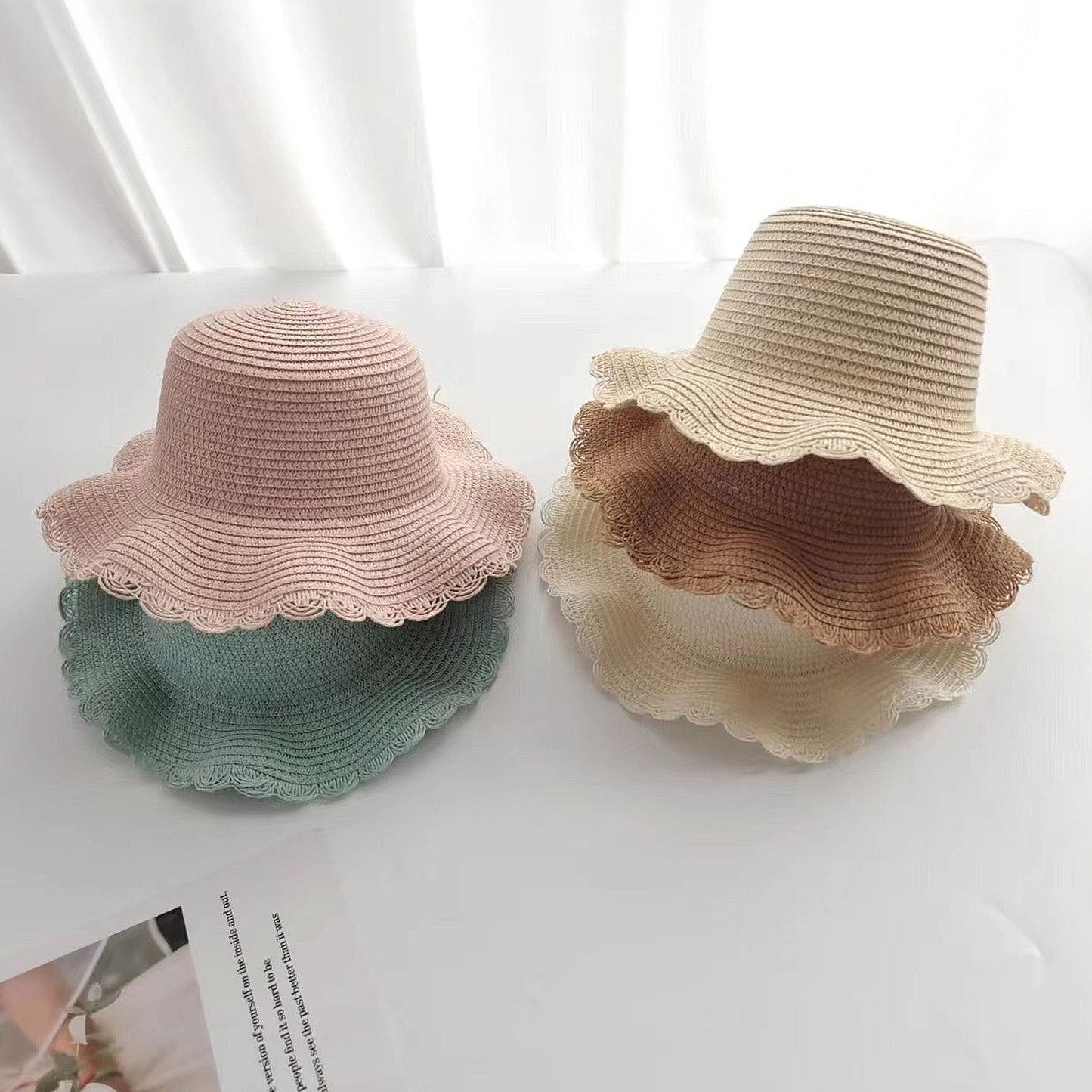 Crochet Floppy Sun Hat Wide Brim Summer Beach Hat Lightweight Packable