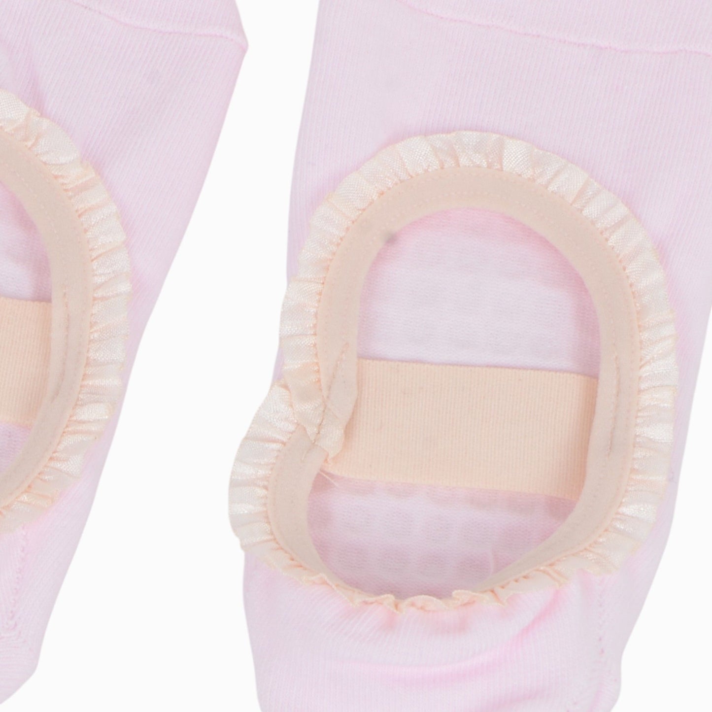Ballet Style Grip Socks with Ruffle Trim and Cross Strap Anti-Slip Sole Yoga and Pilates 2-Pack