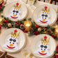 4pk Christmas Tree Santa Silverware Holders