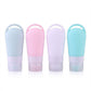 5 Piece Travel Squeeze Bottle Set with Zippered Pouch