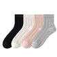 Womens Lightweight Breathable Crew Socks 4-Pack Delicate Knit Pattern Soft Stretch Comfort Fit