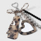 Layered Beaded Bag Charm with Heart Mirror and Comb