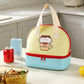 Double Layer Insulated Lunch Bag Large Capacity Cartoon Lunch Tote for School Travel