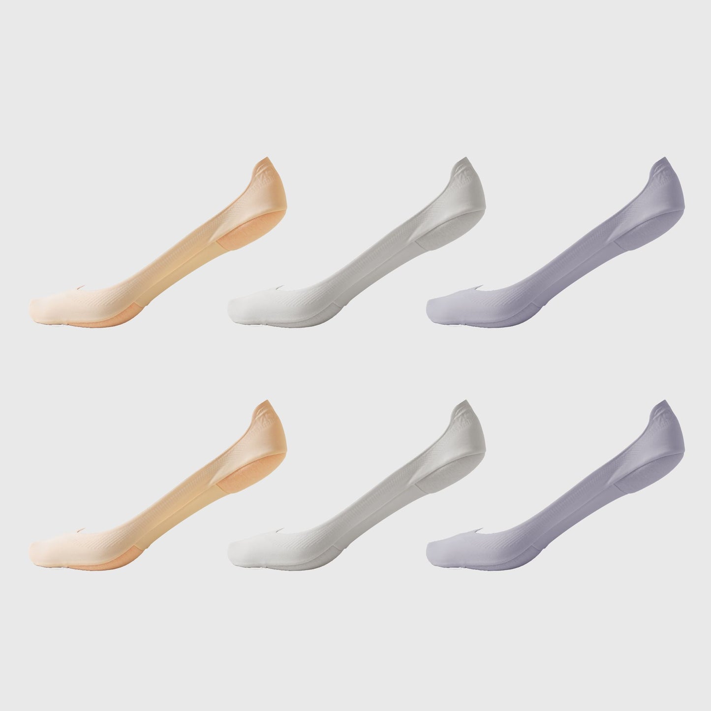 Non-slip No Show Socks Soft Solid Bottom for Casual 6Pk
