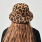 Faux Fur Bucket Hat Soft Plush Winter Casual Fashion Hat