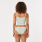 2 Pack Ribbed Lace Trim Thong Underwear
