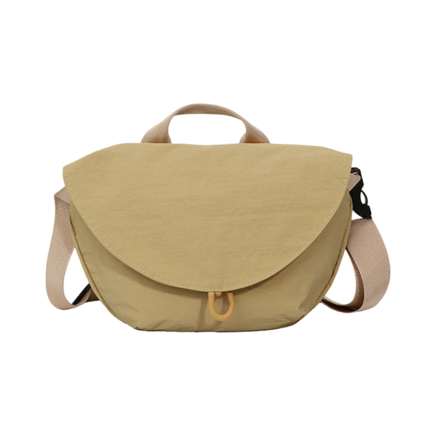 Flap Crossbody Bag with Adjustable Strap and Top Handle