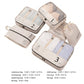 Travel Packing Cube Set with Mesh Organizer Bags Zipper Pouches Drawstring Storage Lightweight Luggage Set