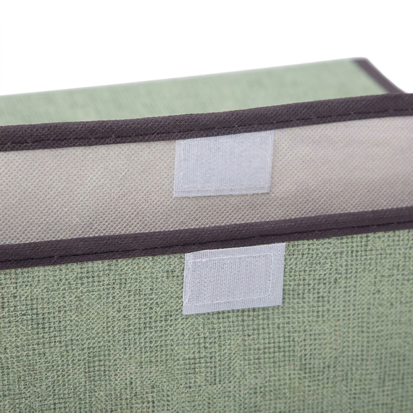 2 Piece Foldable Storage Box Set with Lids and Handles