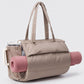 Oversized Padded Tote Bag with Multi Outer Pockets and Long Padded Shoulder Straps 16.5x6.1x13in