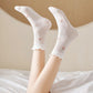 Adorable Summer Ruffle-Edge Ankle Socks 5pk