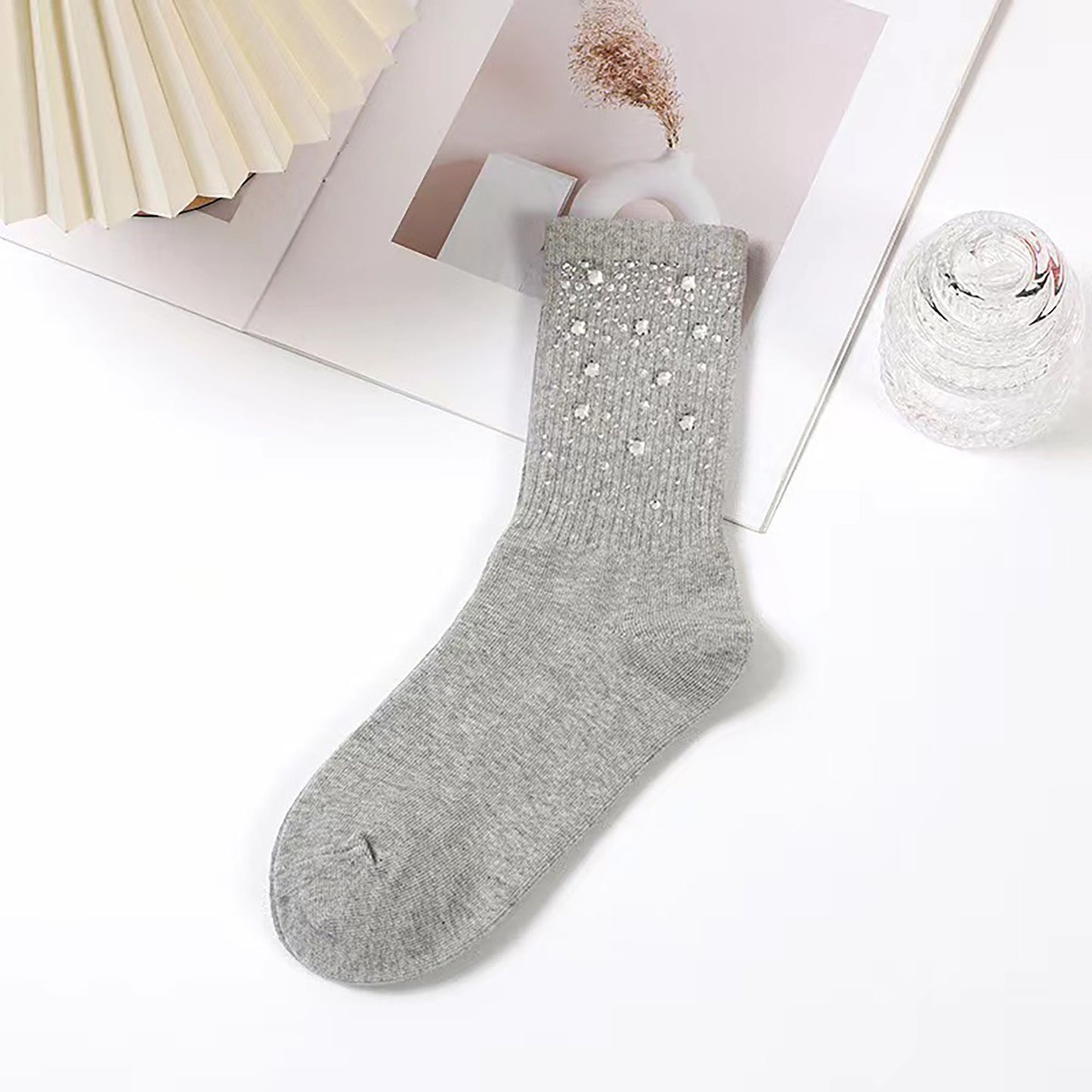 6pk Dot Ankle Socks - Sparkly Accent Dress Socks for Parties & Stylish Daily Wear