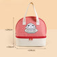 Double Layer Insulated Lunch Bag Large Capacity Cartoon Lunch Tote for School Travel