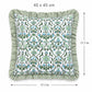 2 Pack Floral Lattice Ruffle Decorative Throw Pillow Covers