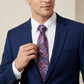 Men's Paisley Tie Gift Set with Matching Pocket Square Cufflinks and Silver Tie Clip