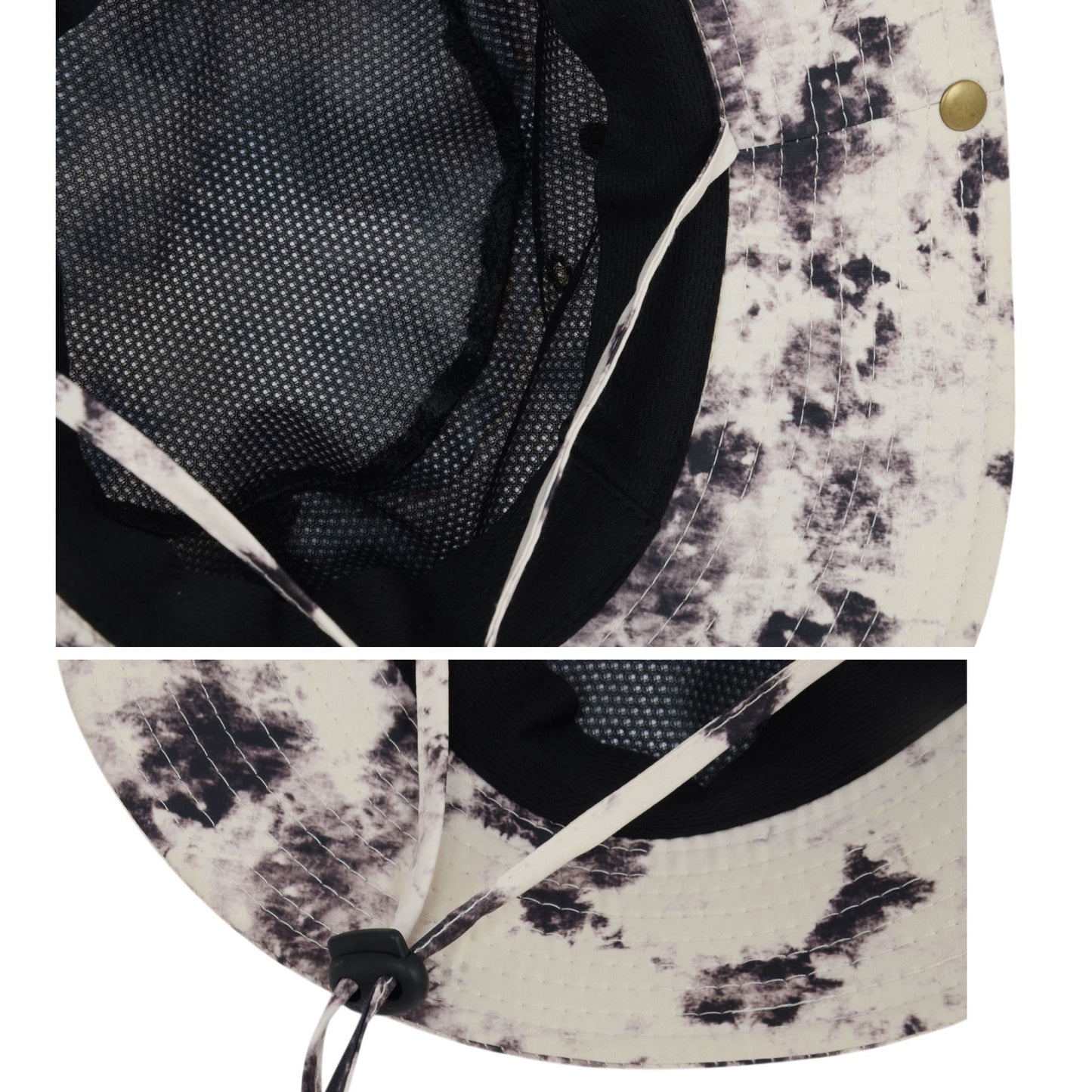 Wide Brim Outdoor Sun Hat with Adjustable Chin Strap for Hiking Camping Travel Beach