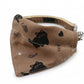 Pet Cat and Dog Bandana Collar with Bell Adjustable Cartoon Cat Print Scarf Bib