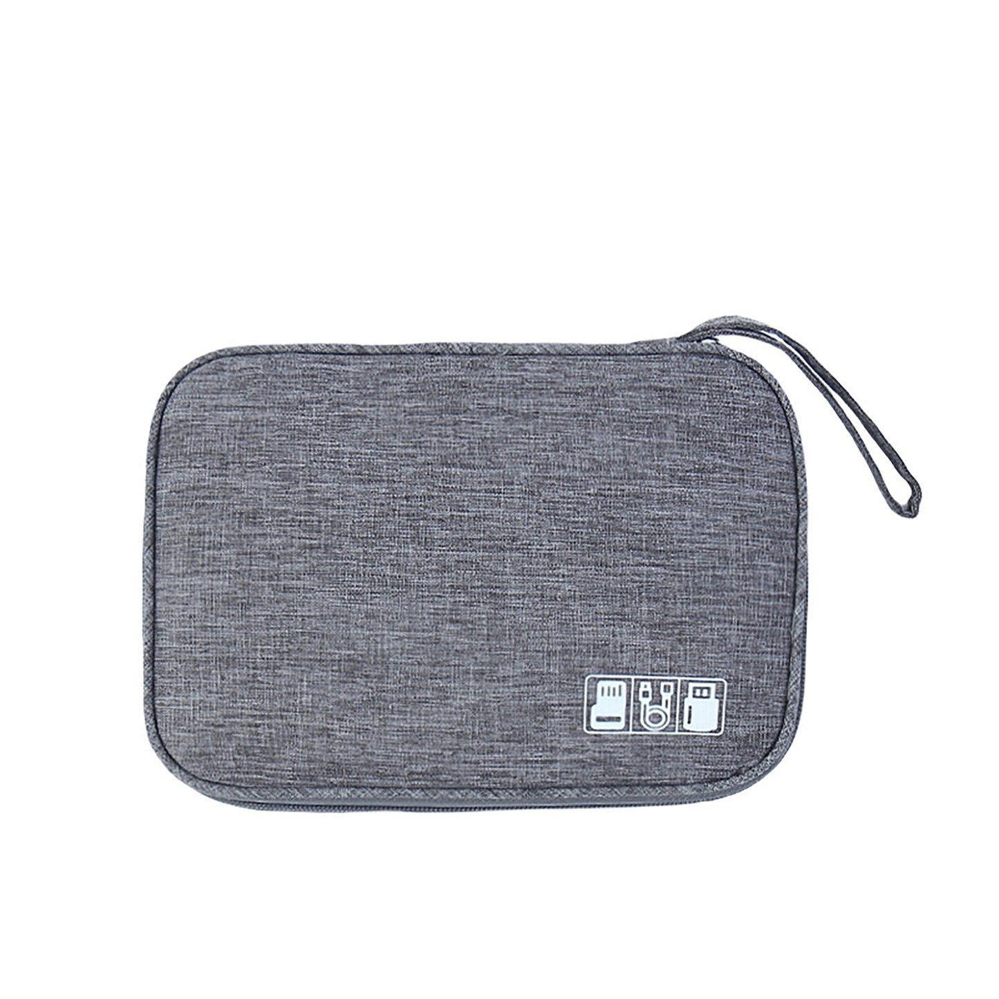 Electronic Organizer Case with Zipper Closure Cable Storage Pouch Portable Travel Tech Accessories Organizer Bag