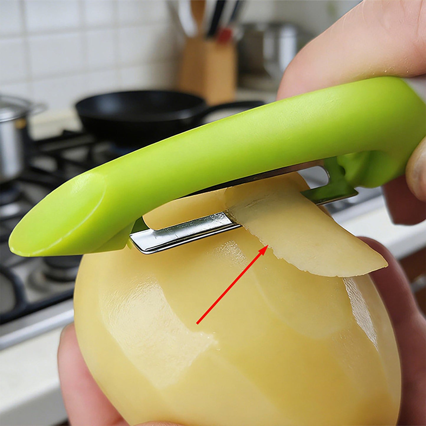 3-Piece Kitchen Peeler Set with Ergonomic Handles and Stainless Steel Blades