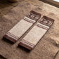 2-Pair Fair Isle Snowflake Knit Leg Warmers Set, Cozy Winter Boot Cuffs