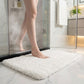 Plush Shag Bath Mat with Soft Pile Texture and Non Slip Backing