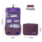 Hanging Toiletry Bag with Multiple Compartments Zipper Closure Travel Organizer Cosmetic Storage Case Portable