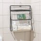 2pcs Women's Clear Hanging Shower Organizer with Touch-Friendly Phone Pocket Water-Resistant Storage Shelf