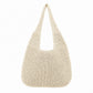 Woven Straw Shoulder Bag - Lightweight Hand-Knit Summer Tote for Beach and Vacation