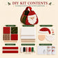 Christmas Santa Quilted Carry Basket DIY Sewing Kit