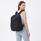 Large Casual Backpack with Multiple Pockets Adjustable Straps and Buckle Details