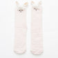 Fuzzy Llama Knee High Socks 2 Pair US 5-10.5