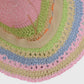 Women's Vibrant Multicolored Crochet Bucket Hat