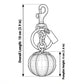 Glitter Pumpkin Keychain and Bag Charm