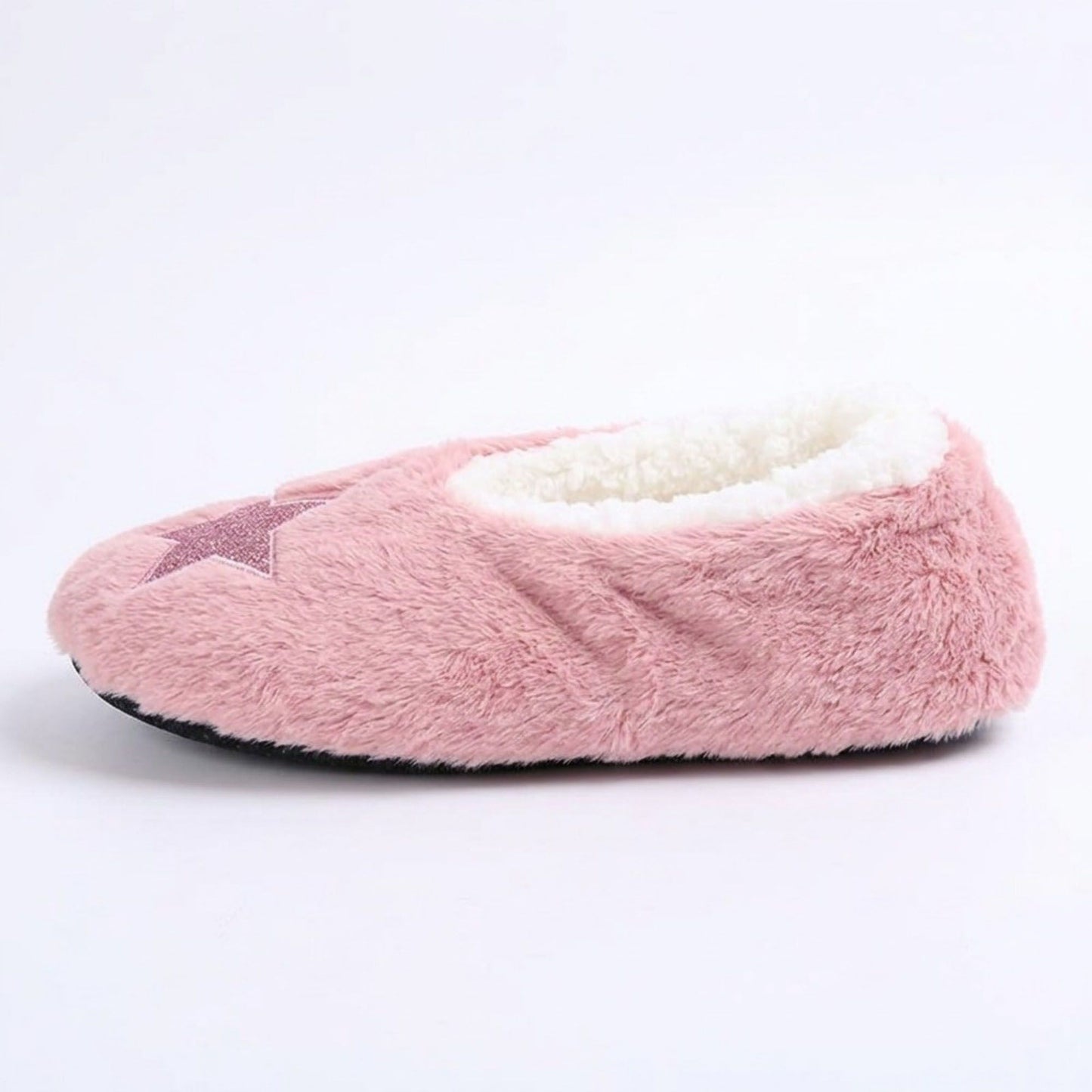 Fuzzy Star Slipper Socks