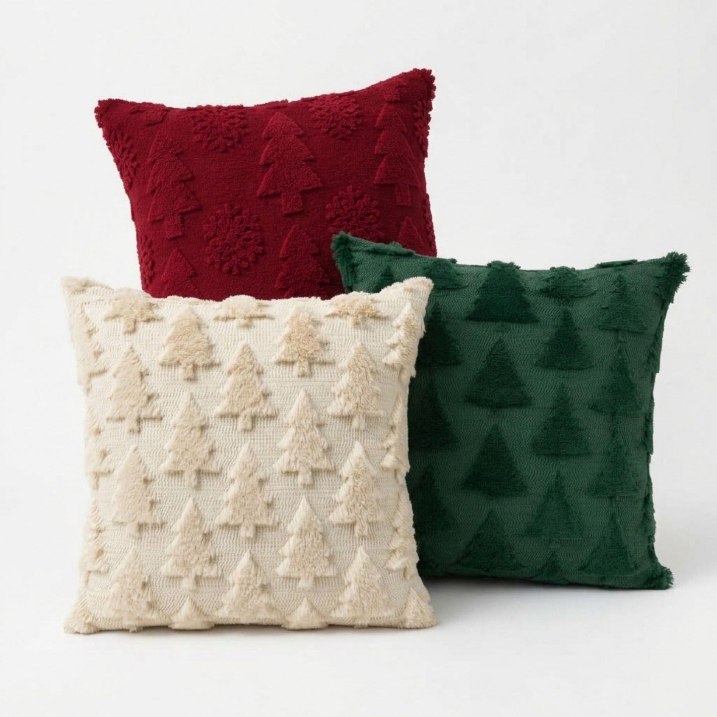 2pc Christmas Tree Pillow Covers 17.7 x 17.7 in