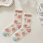 Sheer Floral Embroidered Ankle Socks with Ruffle Cuff 6Pk