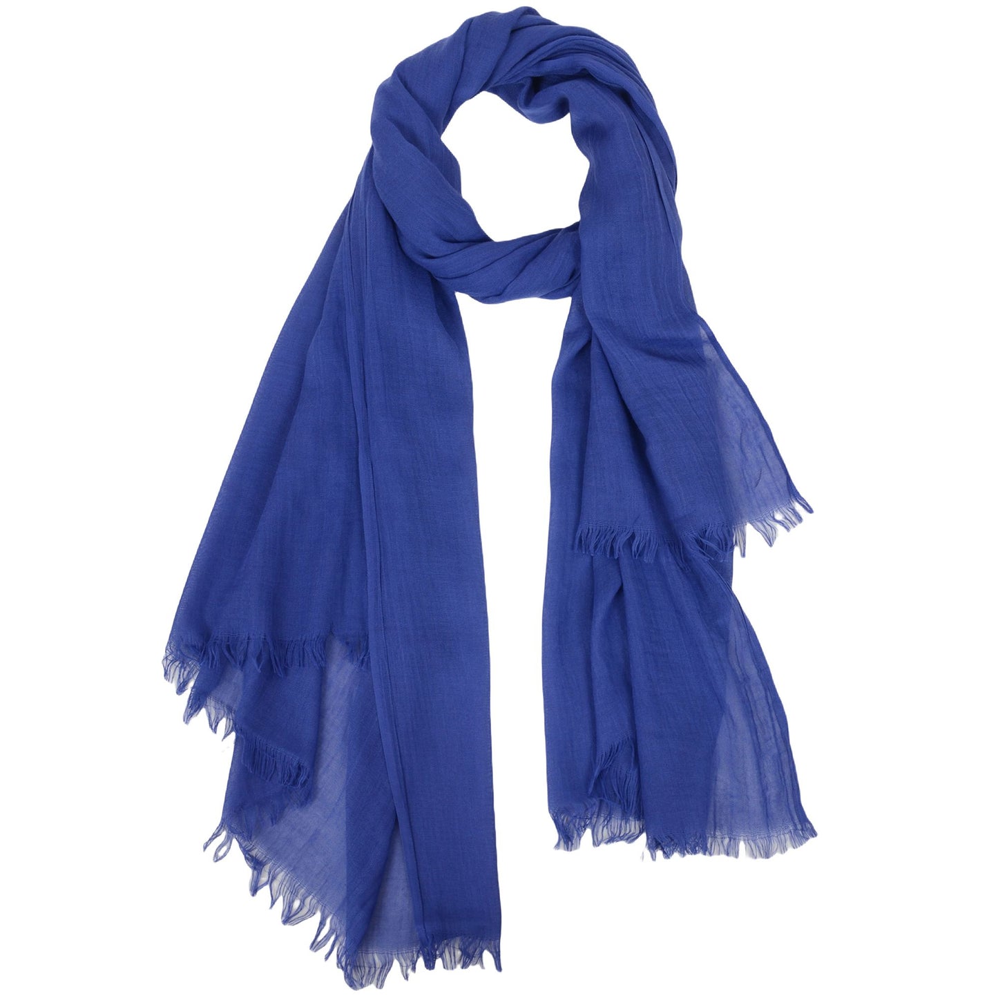 Lightweight Solid Cotton Linen Scarf 78 Inches