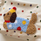 Dog Patch Polka Dot Cosmetic Bag Zipper Pouch Wristlet Travel Organizer