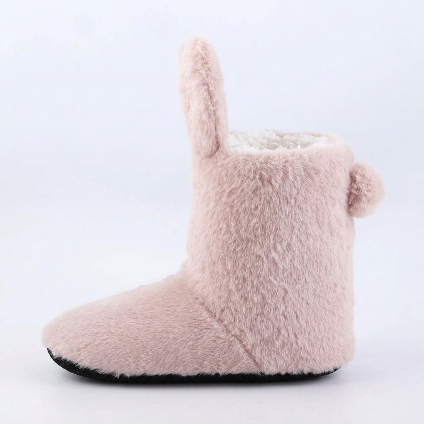 Fuzzy Bunny Slipper Boots
