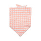 Large Pet Bandana Scarf Pink Gingham Triangle Bib for Dogs and Cats Neckerchief